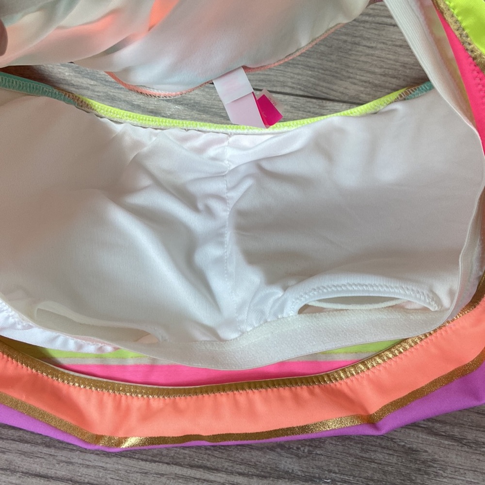 Nwot Victoria’s Secret striped gold bikini M - Picture 9 of 9